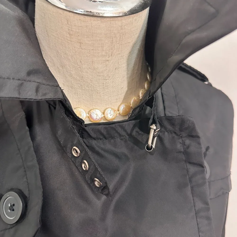 Suzy Shier Black Lightweight Double-breasted Pea Coat( US XS) - Picture 5 of 7